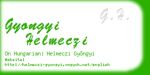 gyongyi helmeczi business card