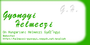 gyongyi helmeczi business card